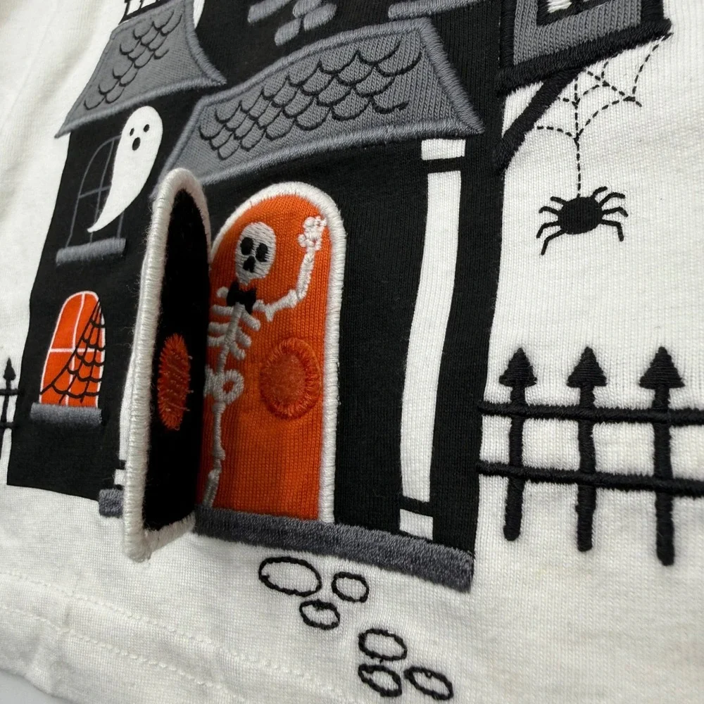 OshKosh B'gosh Baby 12-18M Halloween Haunted House Raglan Shirt NWT